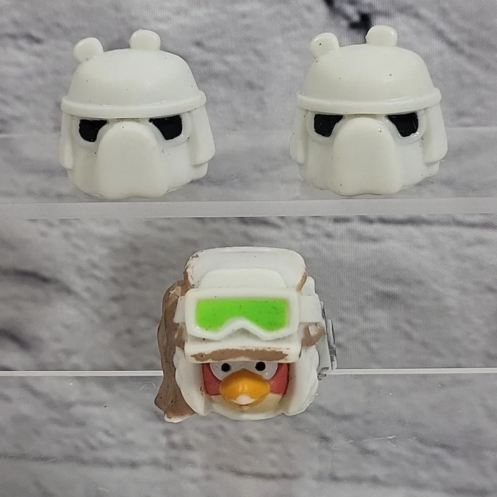 Angry Birds Hot Wheels Rubber Head Figures Cars‎ Lot Red Star Wars Rovio